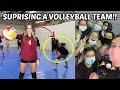 VICTORIA GARRICK SURPRISES VOLLEYBALL TEAM AT PRACTICE!! (Scrimmaging, Coaching, & TikToking)