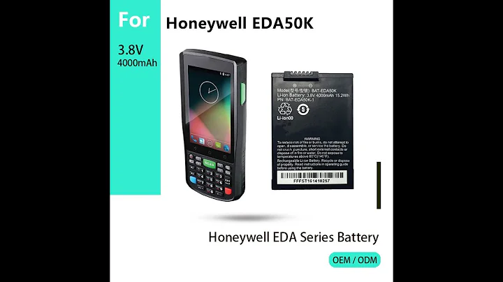 Honeywell ScanPal EDA50K Enterprise Barcode Scanner Battery