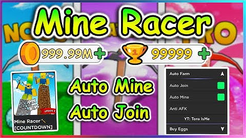 Roblox Mine Racer Script - Auto Mine | Auto Join | Anti AFK