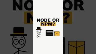 Node.js or npm? One runs, one manages #nodejs