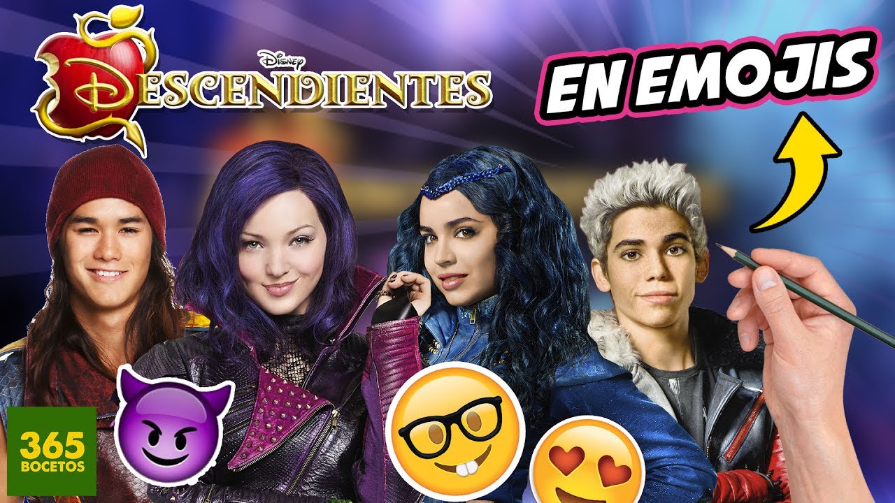 COMO DIBUJAR A A LOS DESCENDIENTES EN EMOJIS - YouTube descendientes-imagen-etsy-m-xico