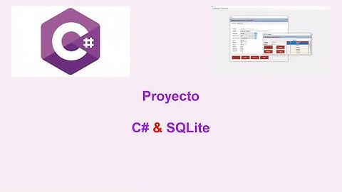 Presentacion Proyecto CSharp SQLite 2023