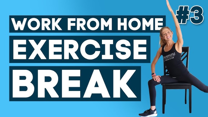 Working From Home Exercise Break #2  WFH Exercise Break Challenge - Let's  Get Moving! 