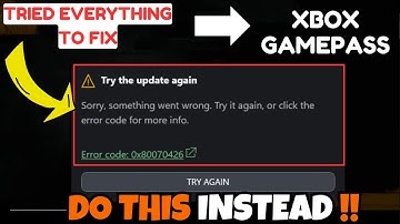 Xbox gamepass error code 0X80070426 Fix