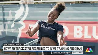 Howard track star recruited to WWE training program | NBC4 Washington