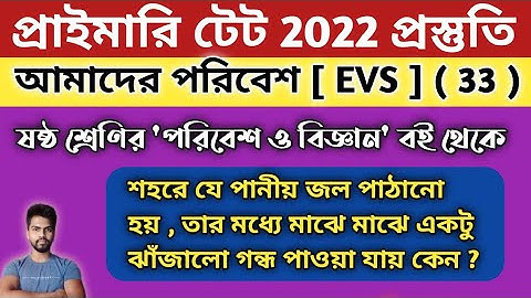 EVS Class( পরিবেশ ও বিজ্ঞান) , Part 33 |WB Primary TET 2022 Evs Class | Study Alochona