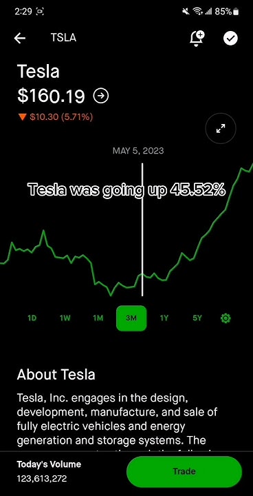 Tesla Stock Price Movement - Robinhood Stock Market Investing - YouTube