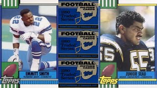Top 5 Most Valuable 1990 Topps TRADED Football Cards! (PSA Graded)