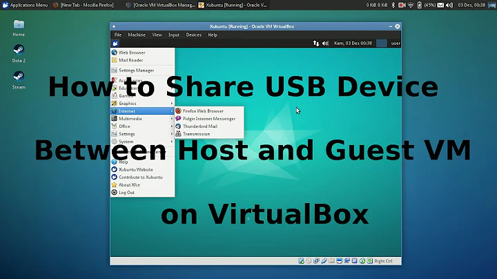 How to Share USB Devices between Host and Guest VM on VirtualBox