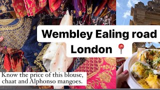 Ealing road Wembley walking tour with friends | Chaat stalls in London | Mini Gujarat | 4K