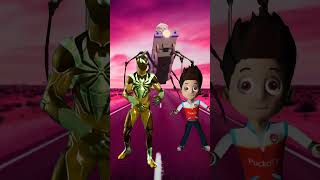 spider-man &amp; paw patrol dance on the way #shorts