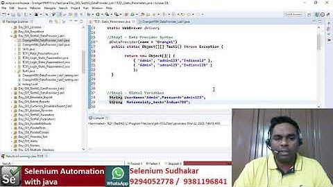 Day_005_01_TestNG_DataProvider_Selenium Proxy Interview support Sudhakar +91-9294052778