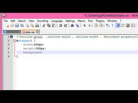 13 - CSS Outlines كيفية التعامل مع ال OUTLINES باستخدام ال CSS