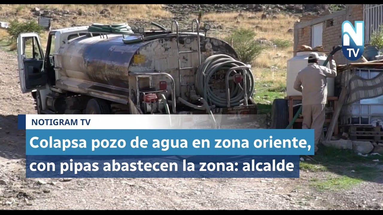 Colapsa pozo de agua en zona oriente, con pipas abastecen la zona ...