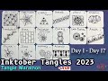 Inktober tangles 2023  tangle marathon34  draw with nidhi prakash czt