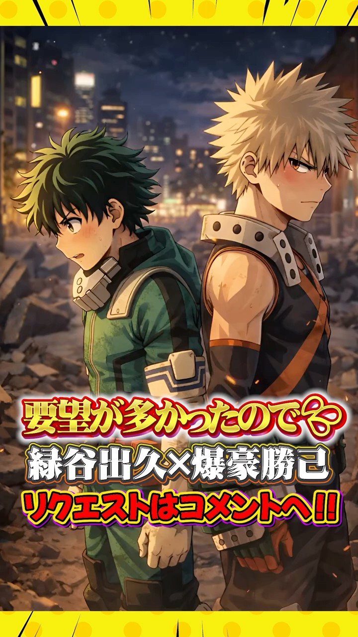 ヒロアカ】緑谷出久×爆豪勝己 #ai #僕のヒーローアカデミア #anime