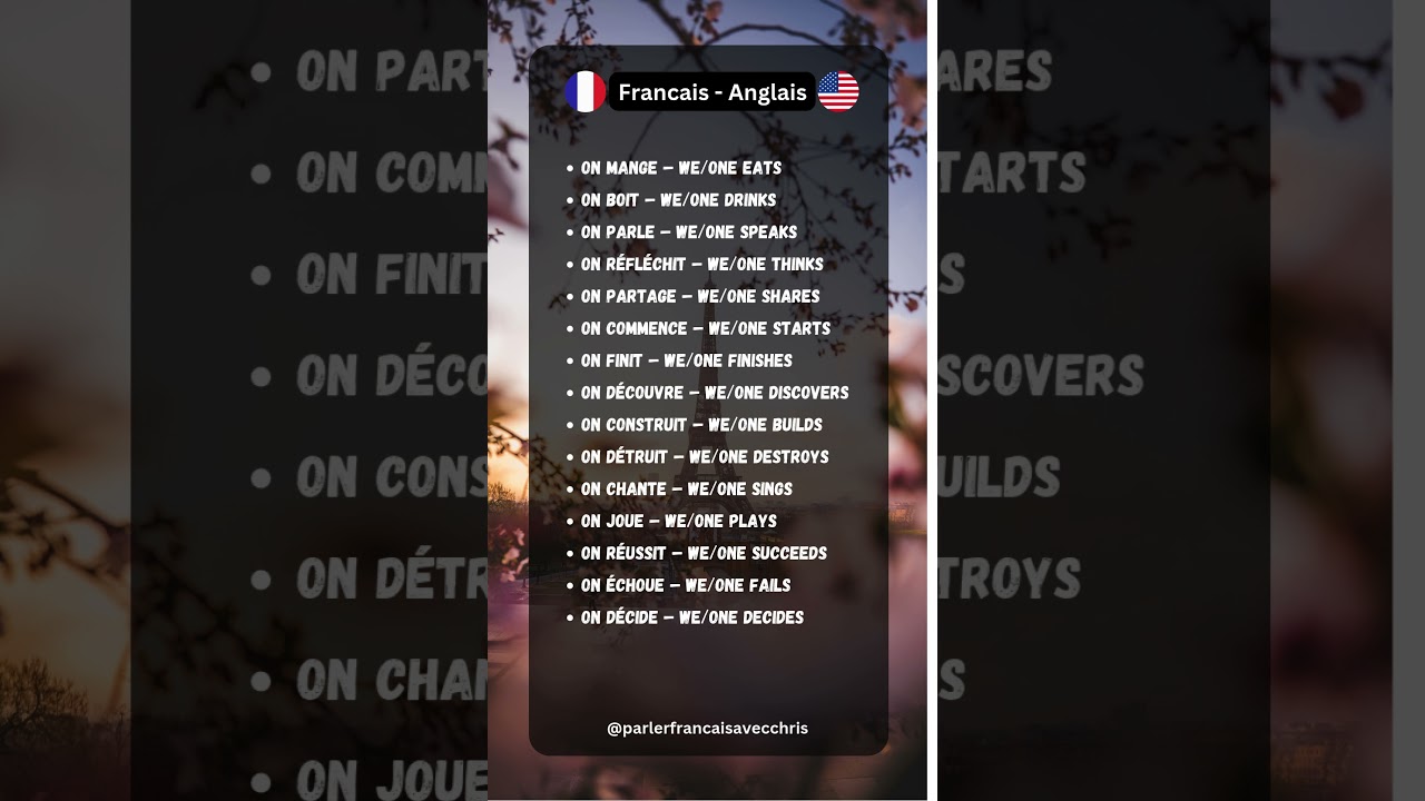 15 Verbes Français à Connaître - Apprendre et Parler Français