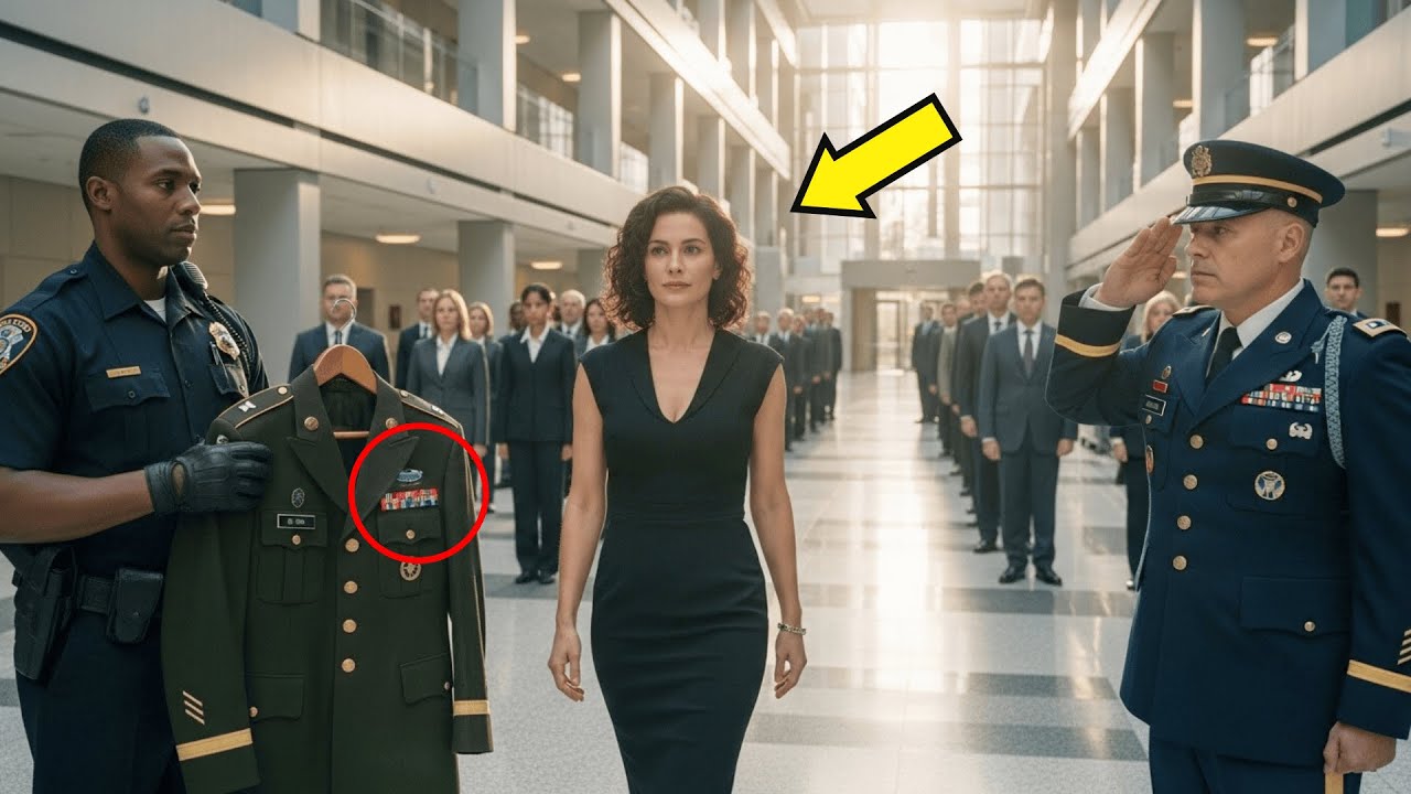 Ze keerden haar tas binnenstebuiten voor iedereen — en verstijfden bij de gevouwen uniform