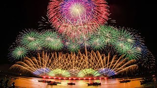 [4K] 桑名水郷花火大会 2019 2尺玉15発! NTN提供超特大仕掛花火  Kuwana Suigo Fireworks Festival  (shot on BMPCC4K)