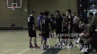 UCI IM Basketball Team Howen 02292016