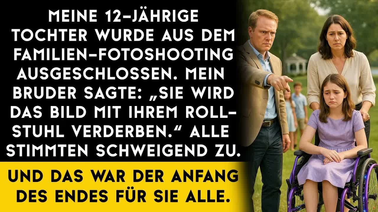 Meine Familie hat beschlossen, dass der Rollstuhl meiner Tochter ihre „perfekten“ Fotos ruinie