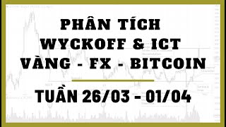 ✅ Phân Tích VÀNG-FOREX-BITCOIN Tuần 26/03-01/04 Theo Phương Pháp WYCKOFF & ICT | TraderViet