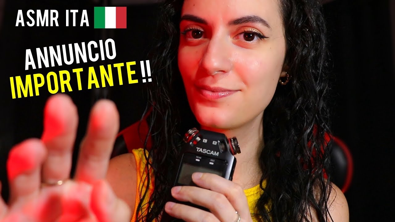 ASMR ITA Sussurri vicinissimi + ANNUNCIO IMPORTANTE!! (@EL ASMR Ita 🥳)