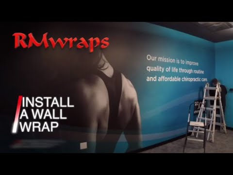 How to install a wall wrap using vinyl sept 2021 Meridian Idaho