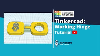 Tinkercad Tutorial  Create a Working Hinge for 3D Printing (Advanced)