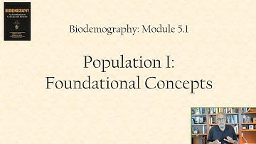 Population I: Foundational concepts