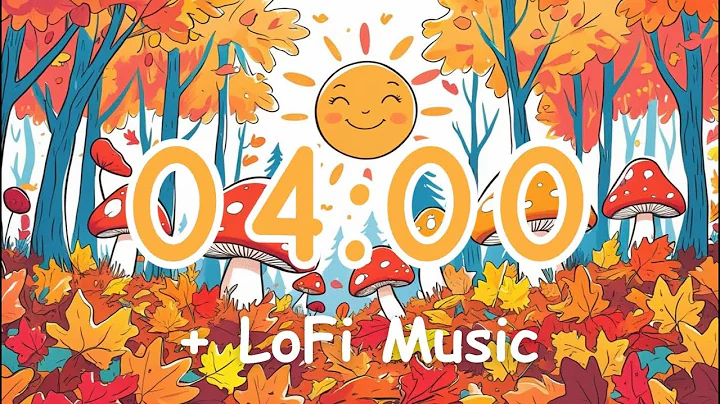 4 Minute Fall Timer | Cute Forest Scene with LoFi Music