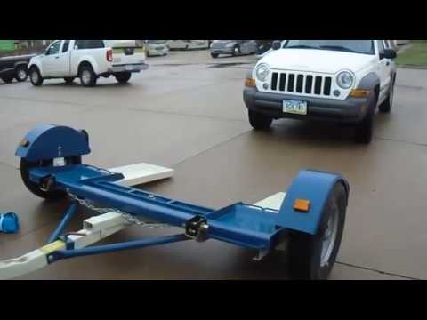 EZ Haul Stand Up Car Tow Dolly with Hydraulic Brakes