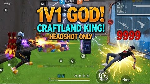 Free Fire Craftland 1v1 Only Headshot Match 🔥 | Most Dangerous Aim Fight Ever