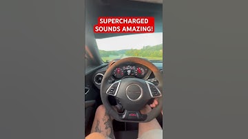 SUPERCHARGED CAMARO SS 1LE SOUNDS CRAZY!!!! #reels #fast #camaro #cartok #camaro #pov