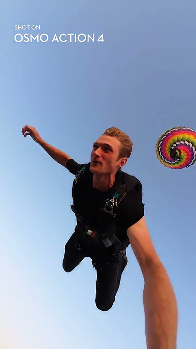 Unleash your wild side with Osmo Action 4 🪂 @ChrisFinck #skydiving #shorts