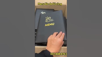 Menu bìa da gáy còng