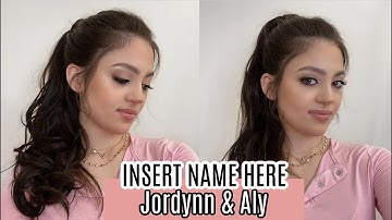 TRYING THE INSERT NAME HERE INH PONYTAILS | JORDYNN & ALY