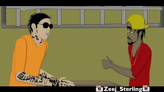 Vybz Kartel Shows Popcaan How to Clash Mavado. [Jamaican Cartoon]