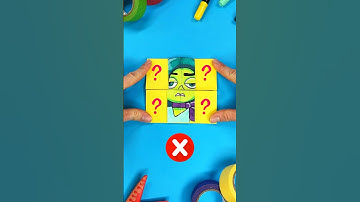 Try to Solve Impossible Paper Craft Puzzle with Disgust by Inside Out #insideout #papercraft #puzzle