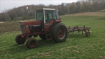 Tillage! International 1486 & Bush Hog 8 Shank Chisel Plow
