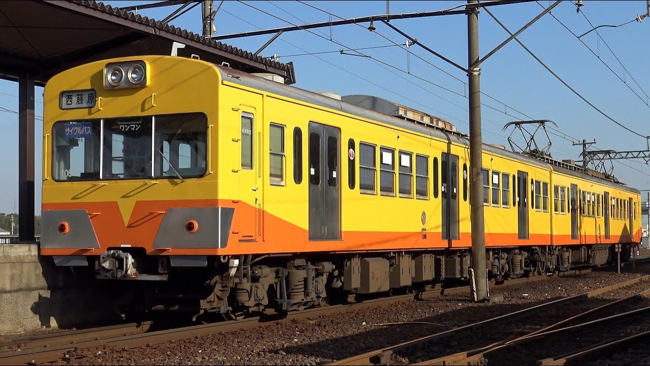 【4K】三岐鉄道三岐線101系(元西武401系)、801系(元西武701系 赤電復元塗装・レモンイエロー復元塗装)到着・発車・入れ替えシーン集+801系車内映像付き走行音
