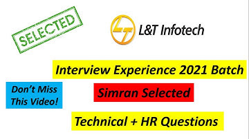 LTI Interview Experience 2021 Batch | In Detail Explanation 🔥🔥