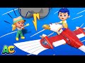 EAGLE PLANE rescues Lea in the storm! | AnimaCars - Rescue Team | Trucks Videos for Children