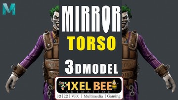 torso mirror option / HUMAN model part-4 /  Autodesk Maya / tutorial /  srinu yadav