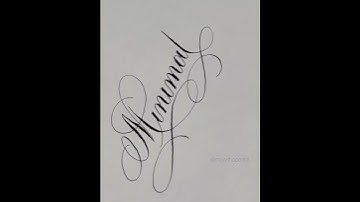 Calligraphy with pointed pen | Calligraphy Flourishes #shorts #calligraphy