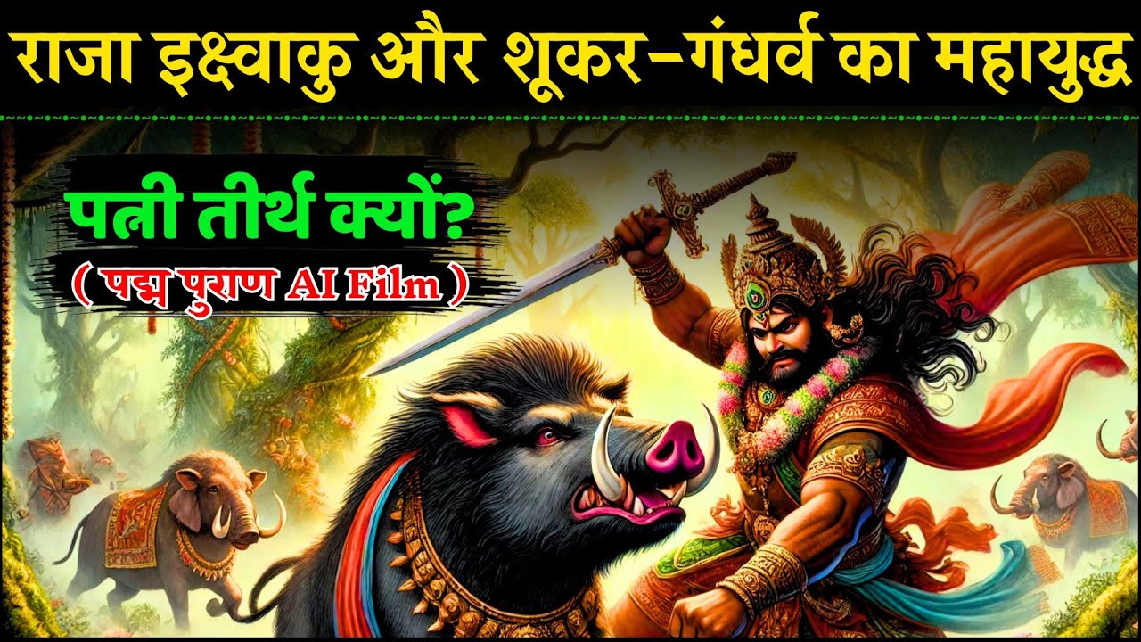 शूकरी ने बताया कि पति के लिए पत्नी तीर्थ है - महाराज इक्ष्वाकु की कहानी Story of Padma Purana