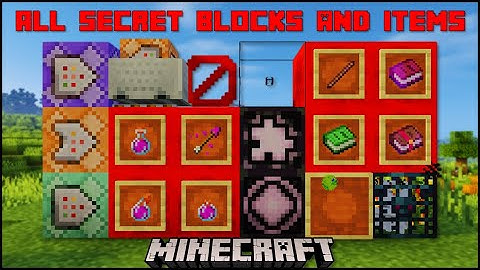 Minecraft 1.16 - All Secret Blocks & Items - Java Edition