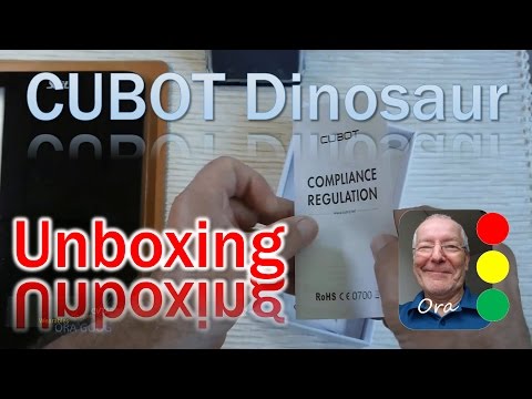 Cubot Dinosaur  (Review) Quad core LTE Phablet  -  Unboxing (Importfähigkeit, exportability check)