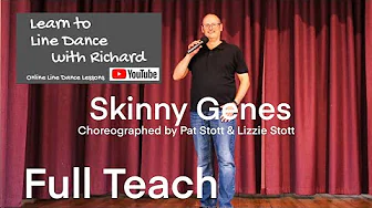 ABSOLUTE BEGINNER LINE DANCE LESSON 70 - Skinny Genes - Part 1 - Full Teach