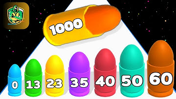 Merge Bullet Gun Run - Level Up ASMR Gameplay (Bullet Fusion) New Update